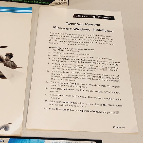 Vtg The Learning Company Operation Neptune PC Big Box Game - windows, DOS - Picture 5 of 8